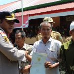 Wakapolres Sanggau Hadiri Lounching Program Penuntasan ODF dan Penyerahan Sertifikat PTSL