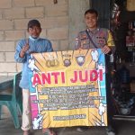Bhabinkamtibmas Sosialisasi Stop Segala Bentuk Perjudian