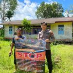 Sambangi warga bhabinkamtibmas tak pernah bosan sampaikan himbauan tentang karhutla