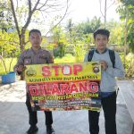 GIAT HIMBAUAN CEGAH KARHUTLA POLSEK LUMAR