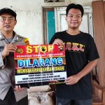 <em>Salah Satu Giat Rutin Bhabinkamtibmas Sampaikan Himbauan Karhutla Guna Mencegah Kerusakan Lingkungan</em>