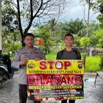 GIAT HIMBAUAN CEGAH KARHUTLA BHABINKAMTIBMAS POLSEK LUMAR