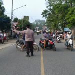 Giat Rutin Strong Point Polsek Bengkayang Dalam Rangka Menciptakan KAMSELTIBCAR